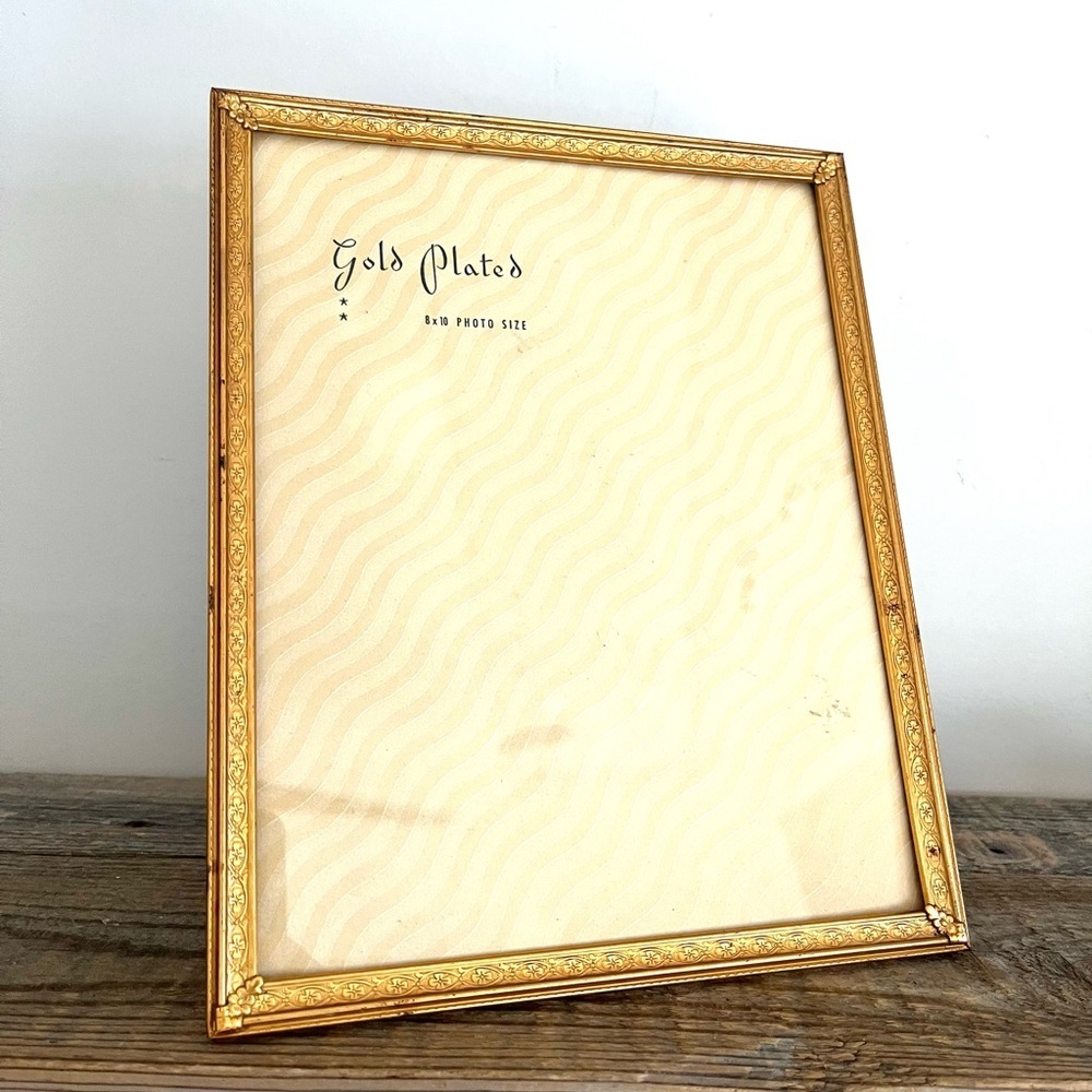 Vintage Gold Plated Photo Frame